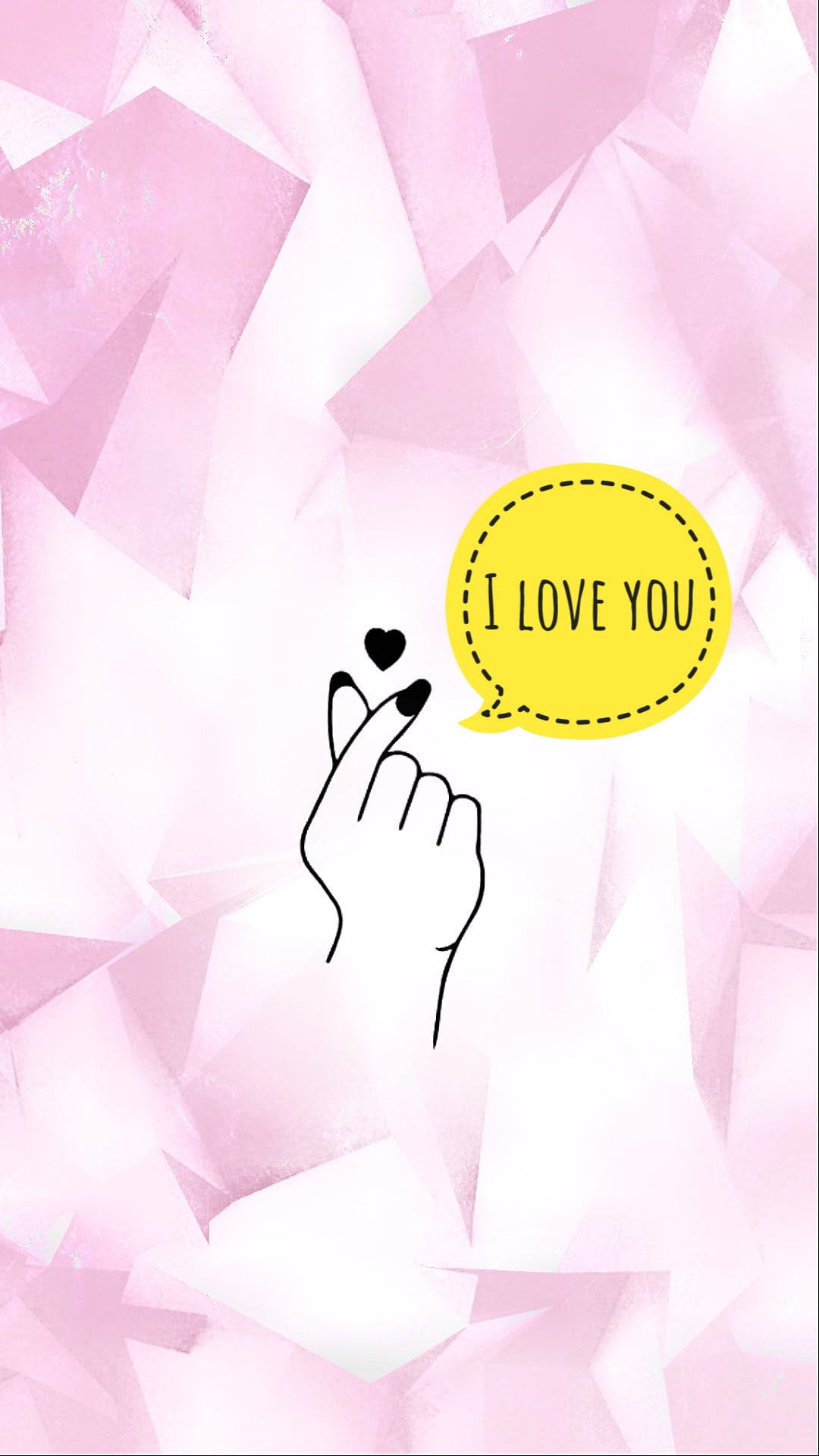 Finger Heart I Love You Wallpaper