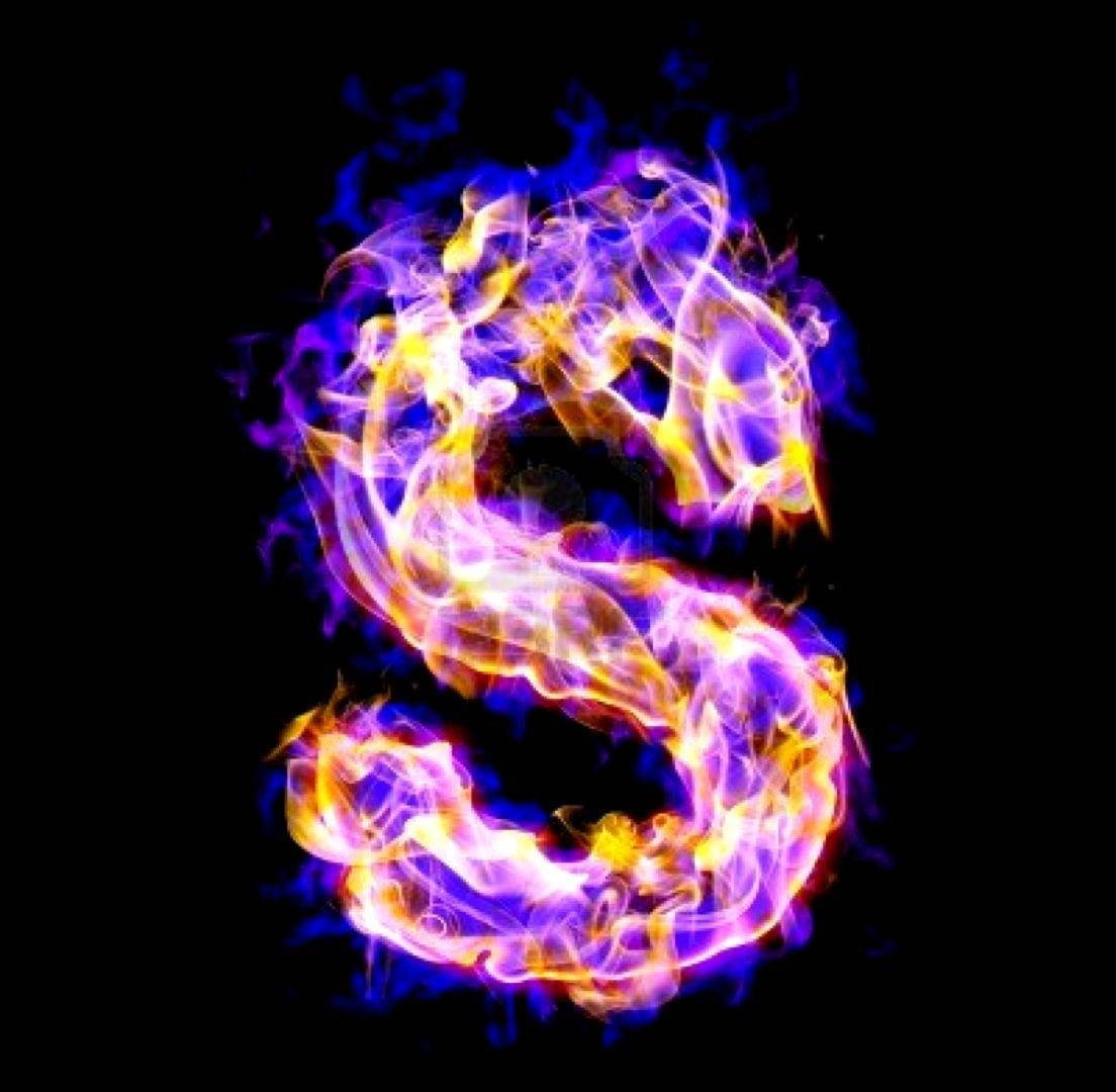 Flaming Blue S Wallpaper