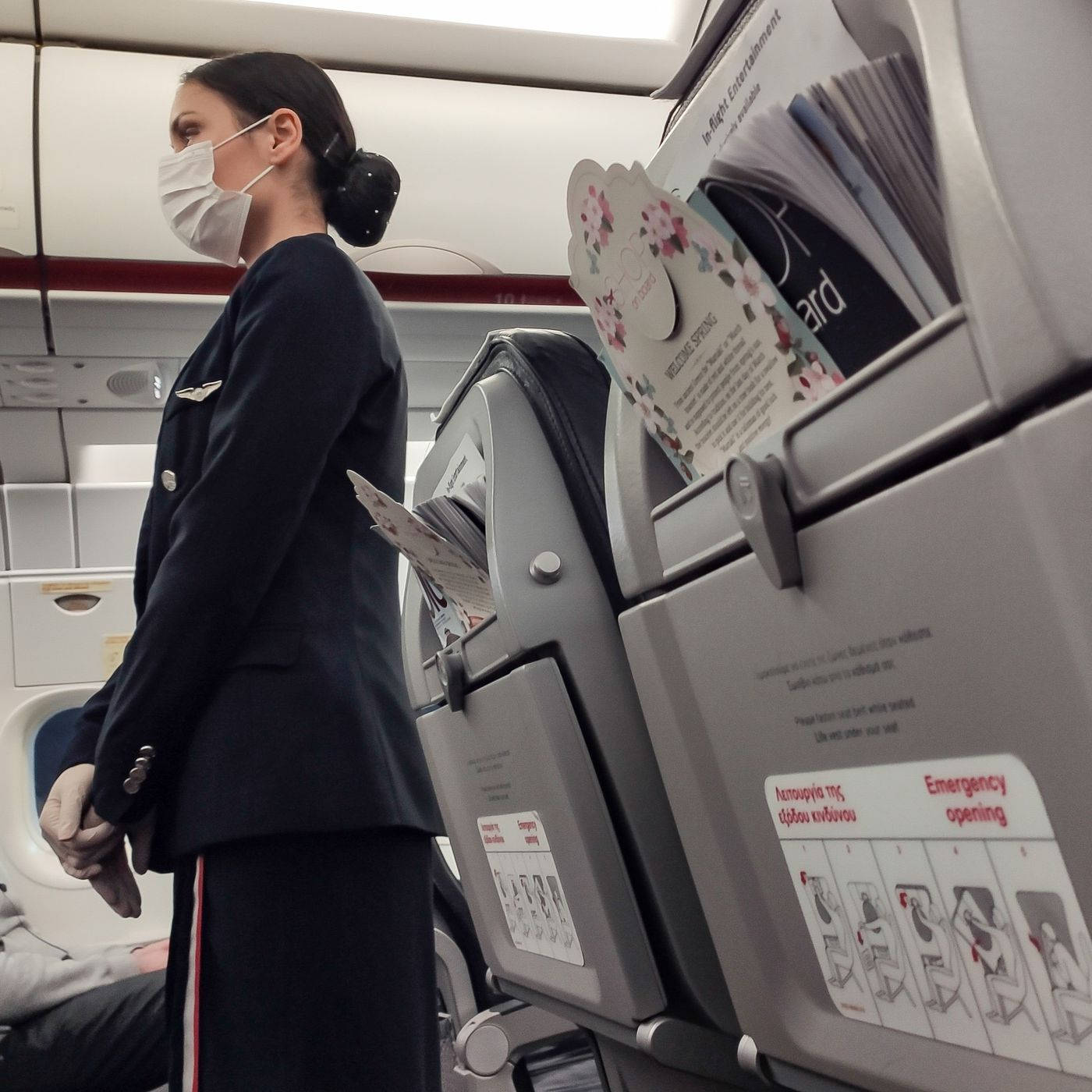 Flight Attendant Safety Briefing Wallpaper