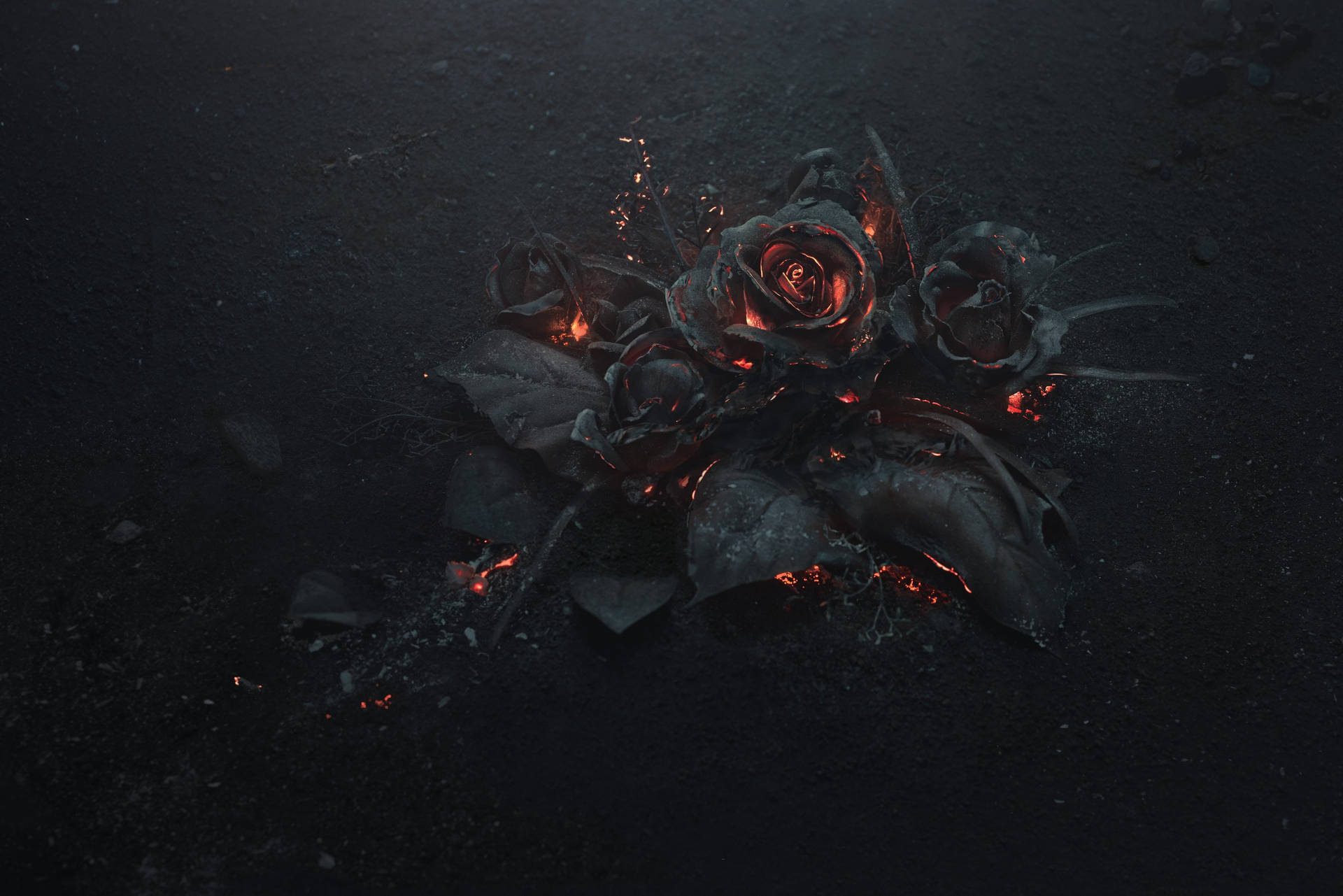 Flowers On 4k Fire Wallpaper