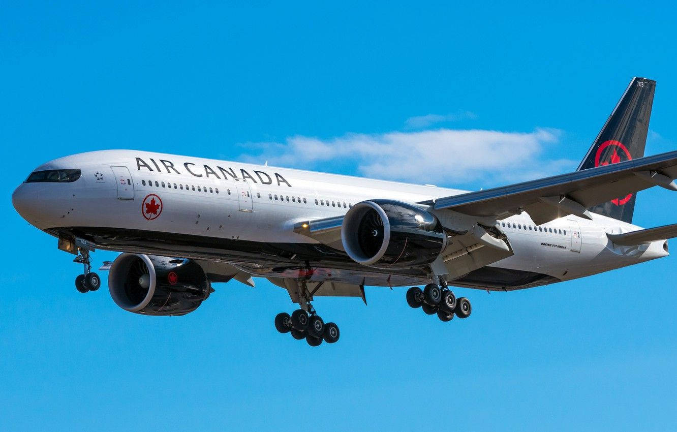 Flying Air Canada Plane Wallpaper