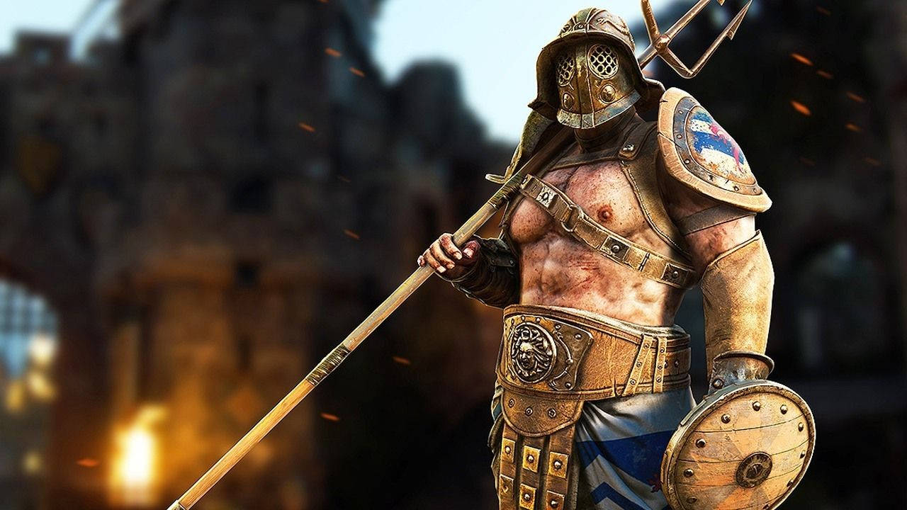 For Honor Game Gladiator In Castle Wallpaper