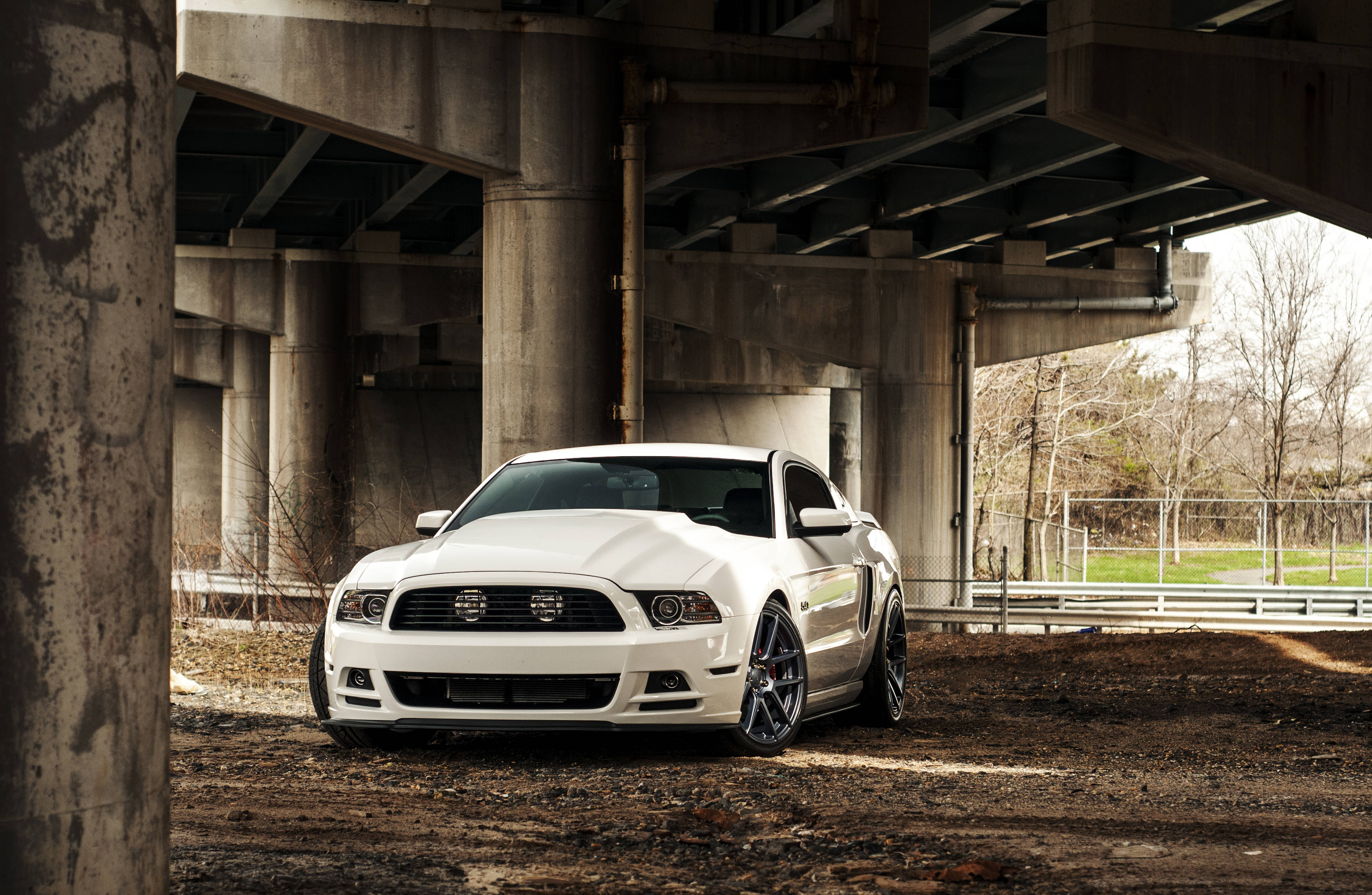 Ford Mustang Hd Under A Bridge Wallpaper