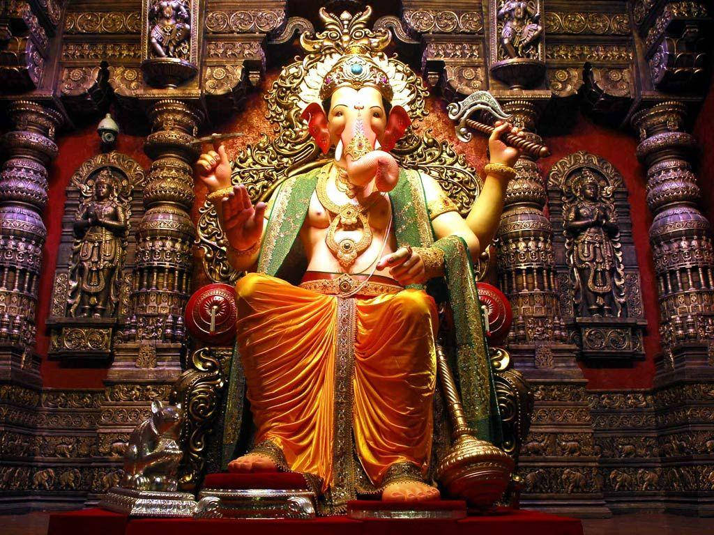 Four-armed Lalbaugcha Raja Wallpaper