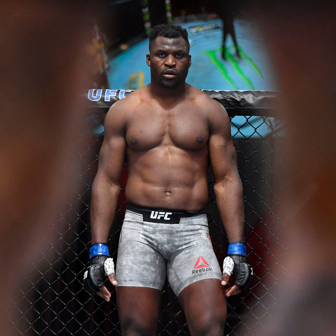 Francis Ngannou Facing Opponent Wallpaper