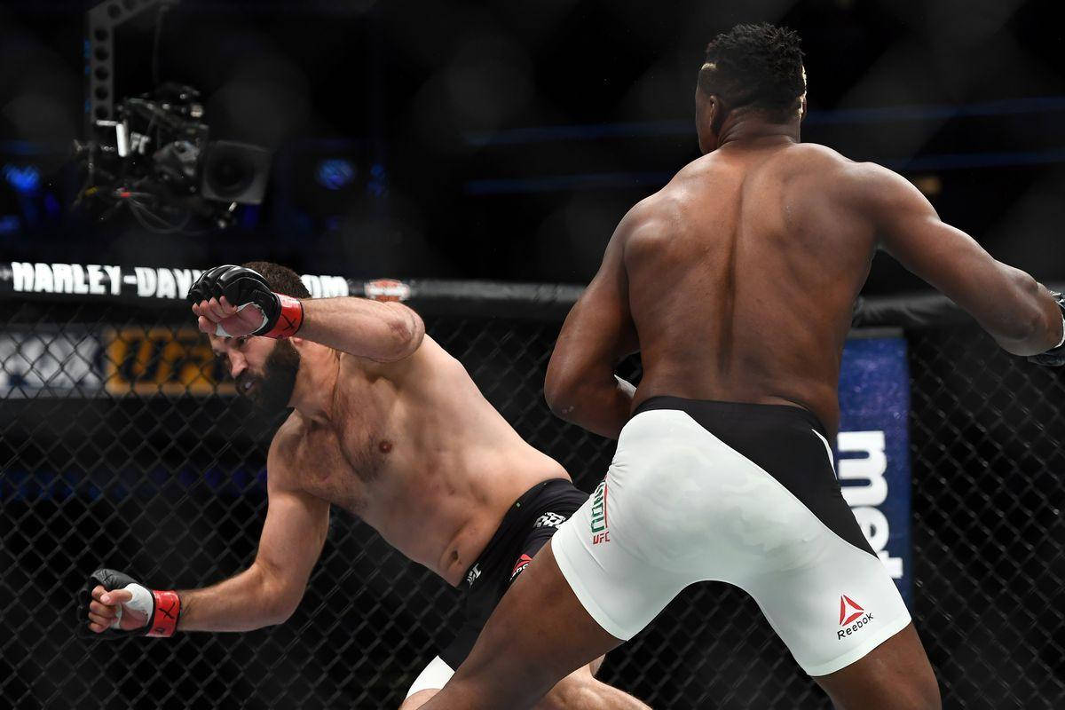 Francis Ngannou Topple Wallpaper