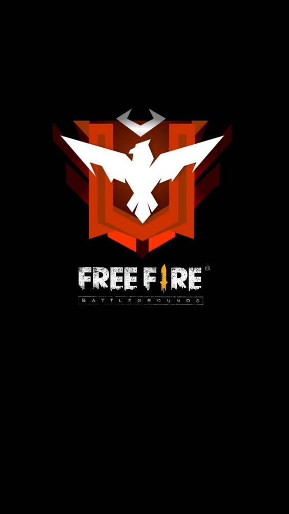 Free Fire Heroic Logo Minimalist Wallpaper