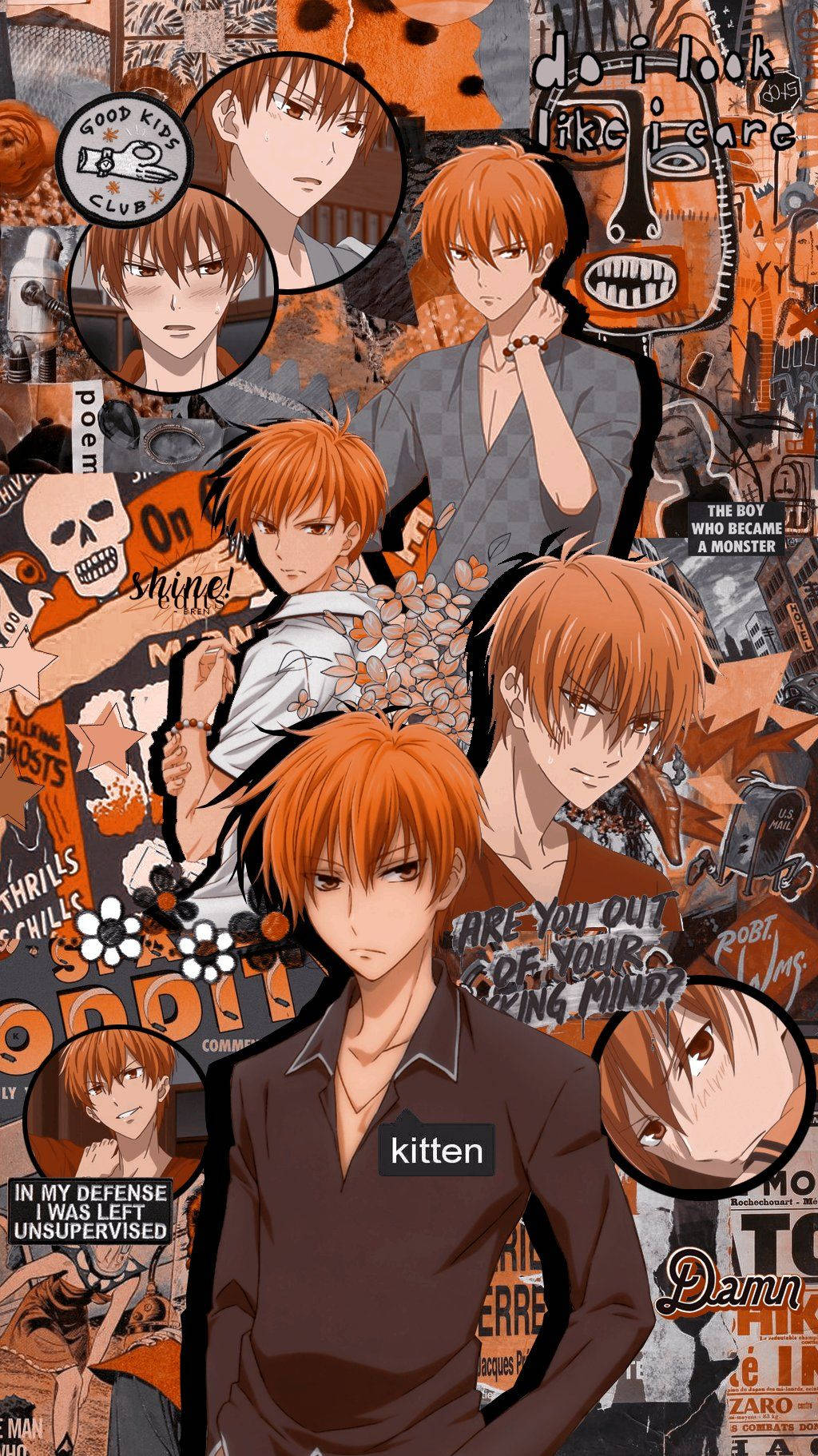 Fruits Basket Kyo Collage Wallpaper