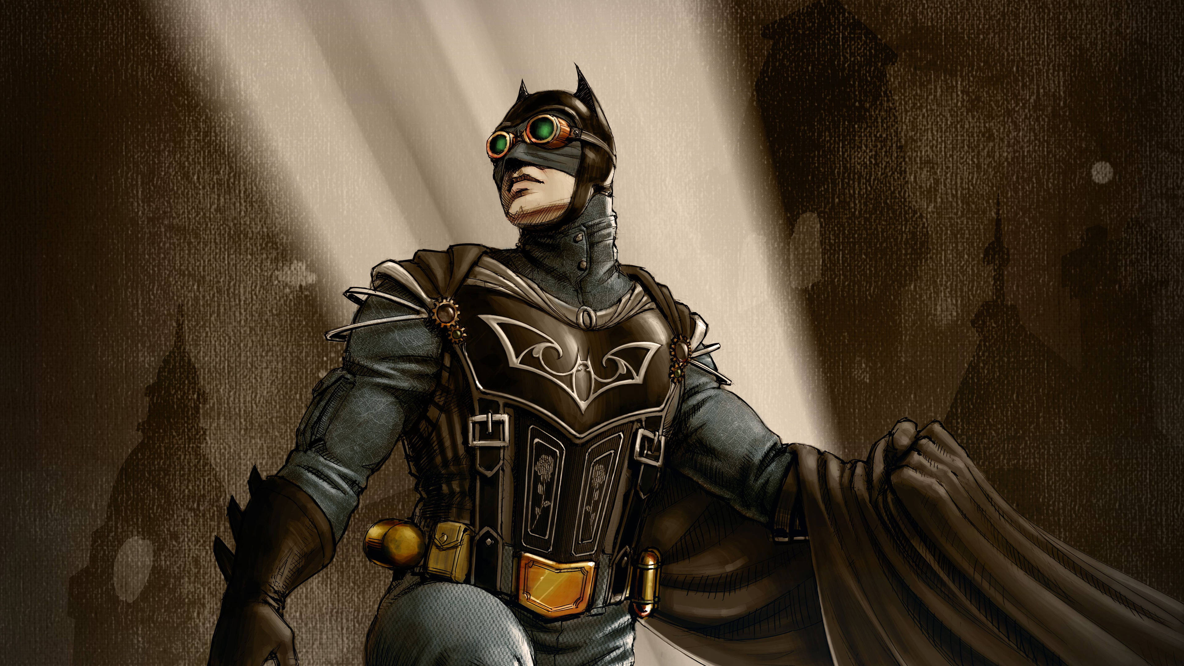 Full 4k Steampunk Batman Wallpaper