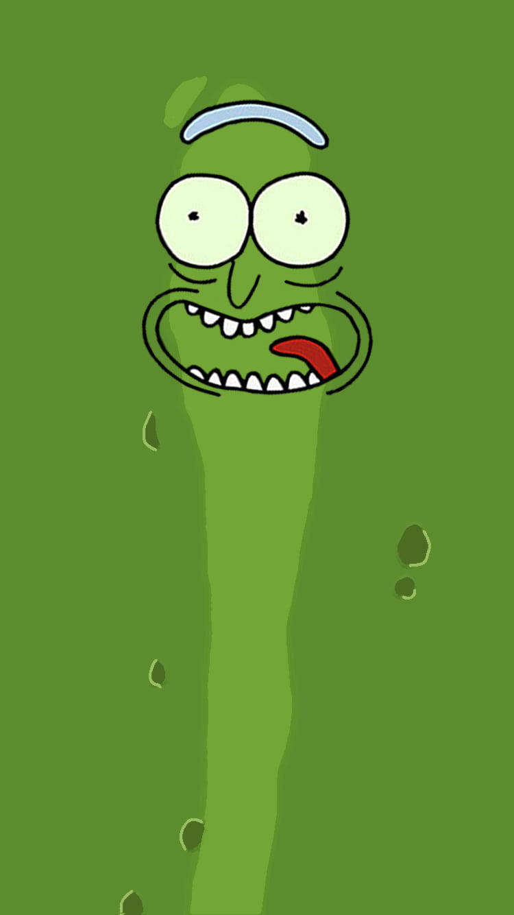 Full Close-up Pickle Rick Wallpaper