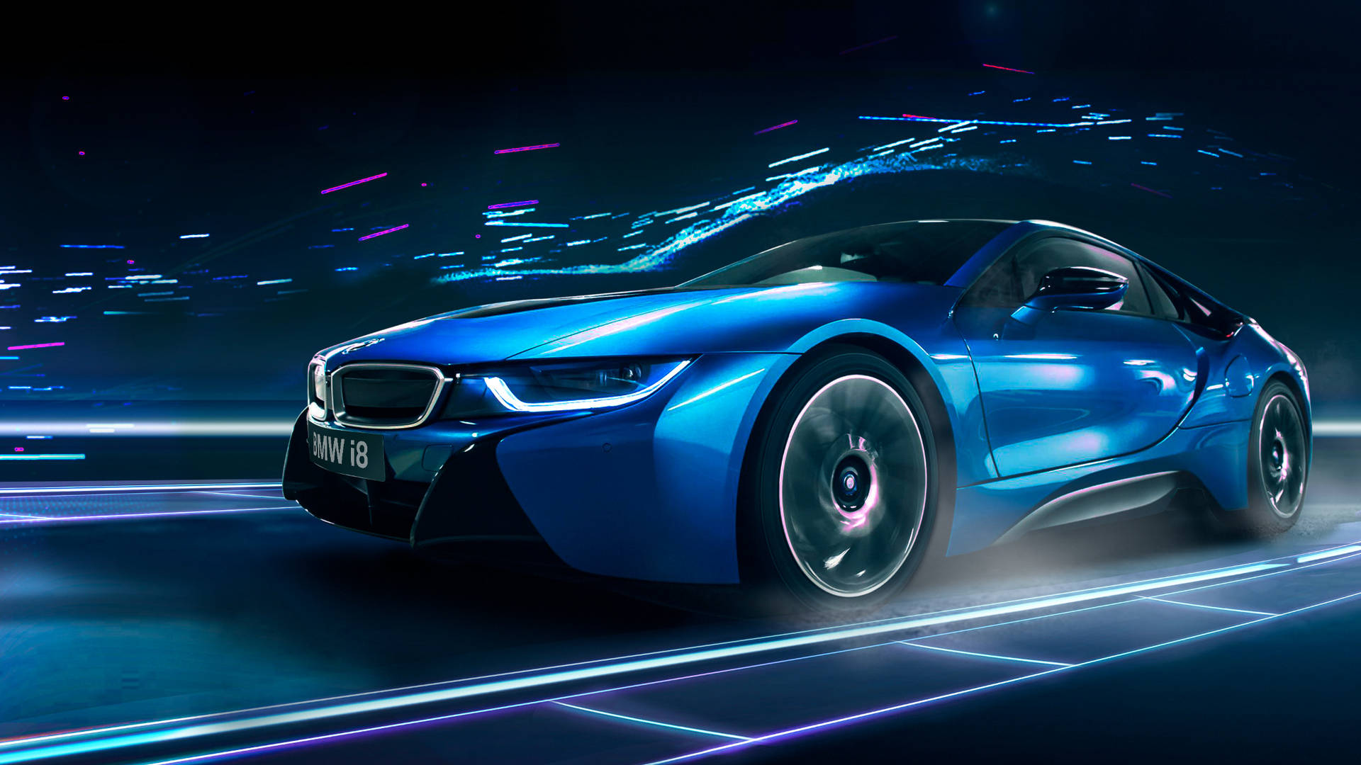 Full Hd Bmw Blue I8 Wallpaper