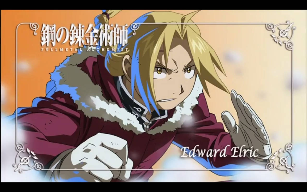 Fullmetal Alchemist Brotherhood Edward Posing Wallpaper