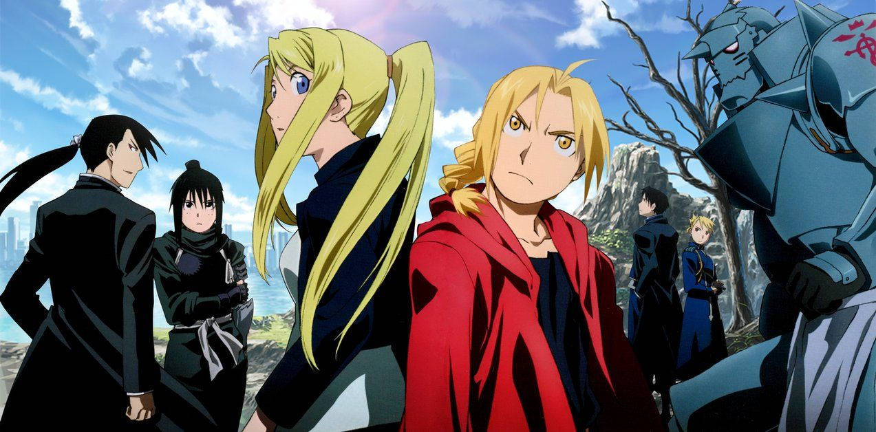 Fullmetal Alchemist Brotherhood Protagonists Wallpaper