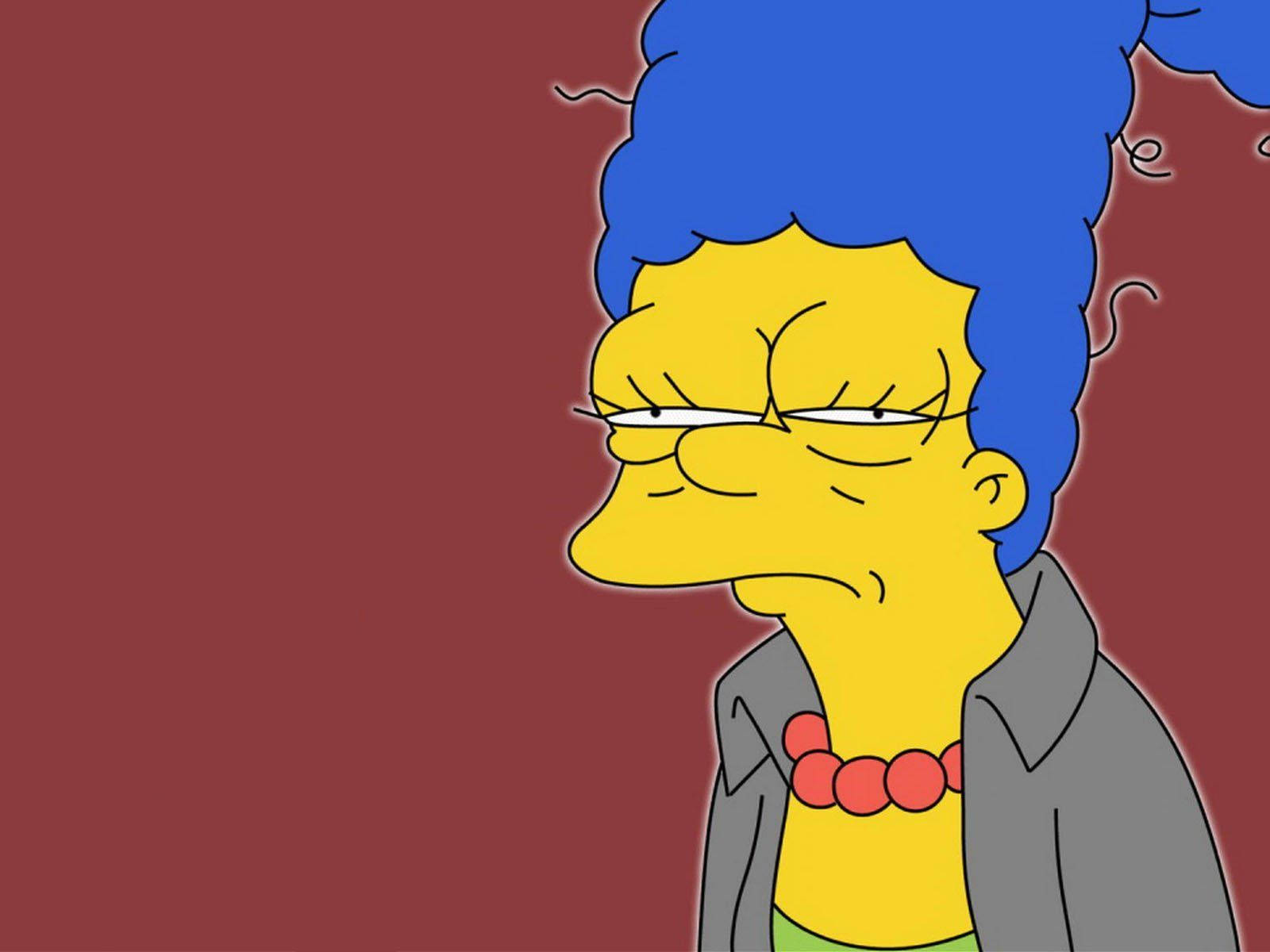 Funny Cartoon Marge Simpson Wallpaper