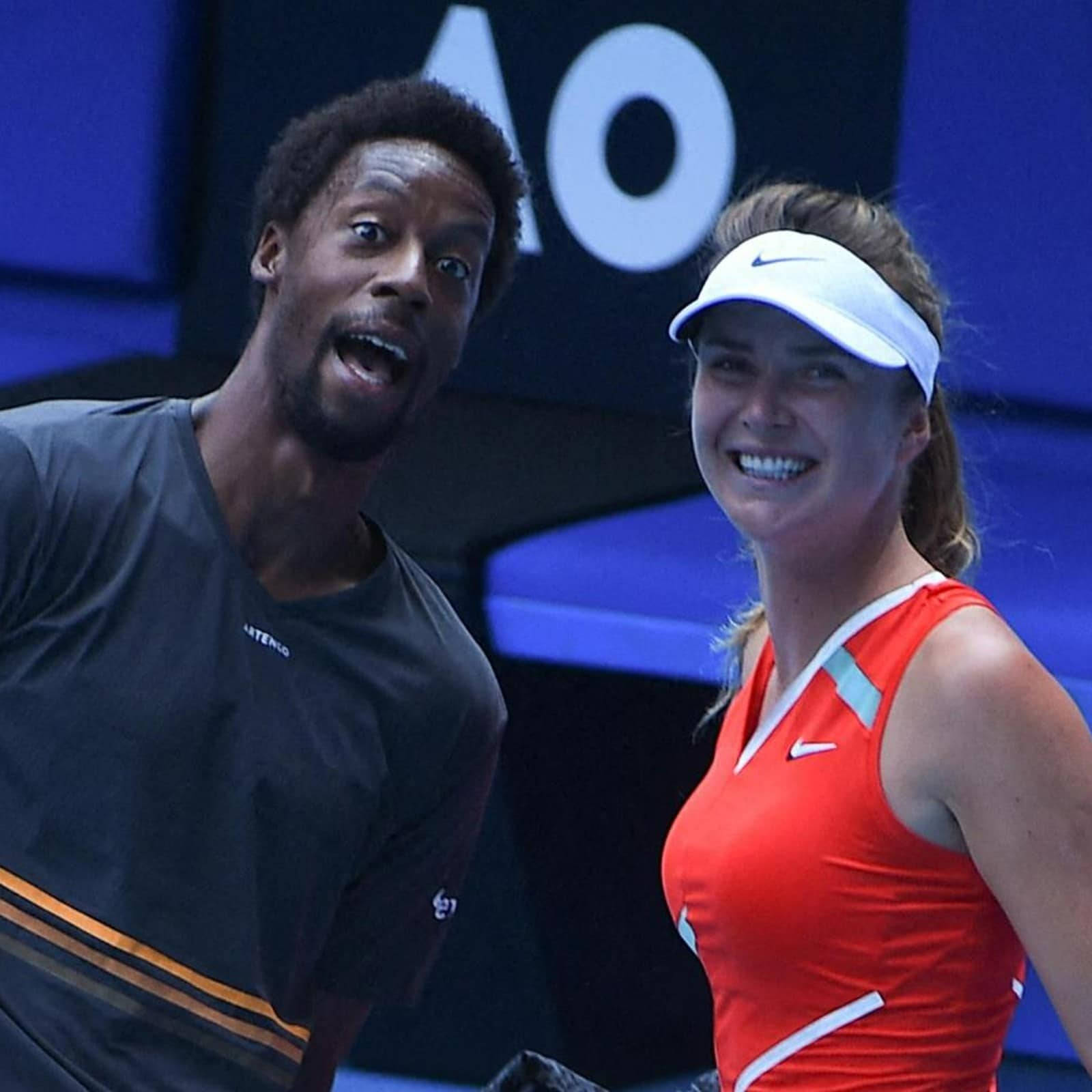 Gael Monfils With Elina Svitolina Wallpaper