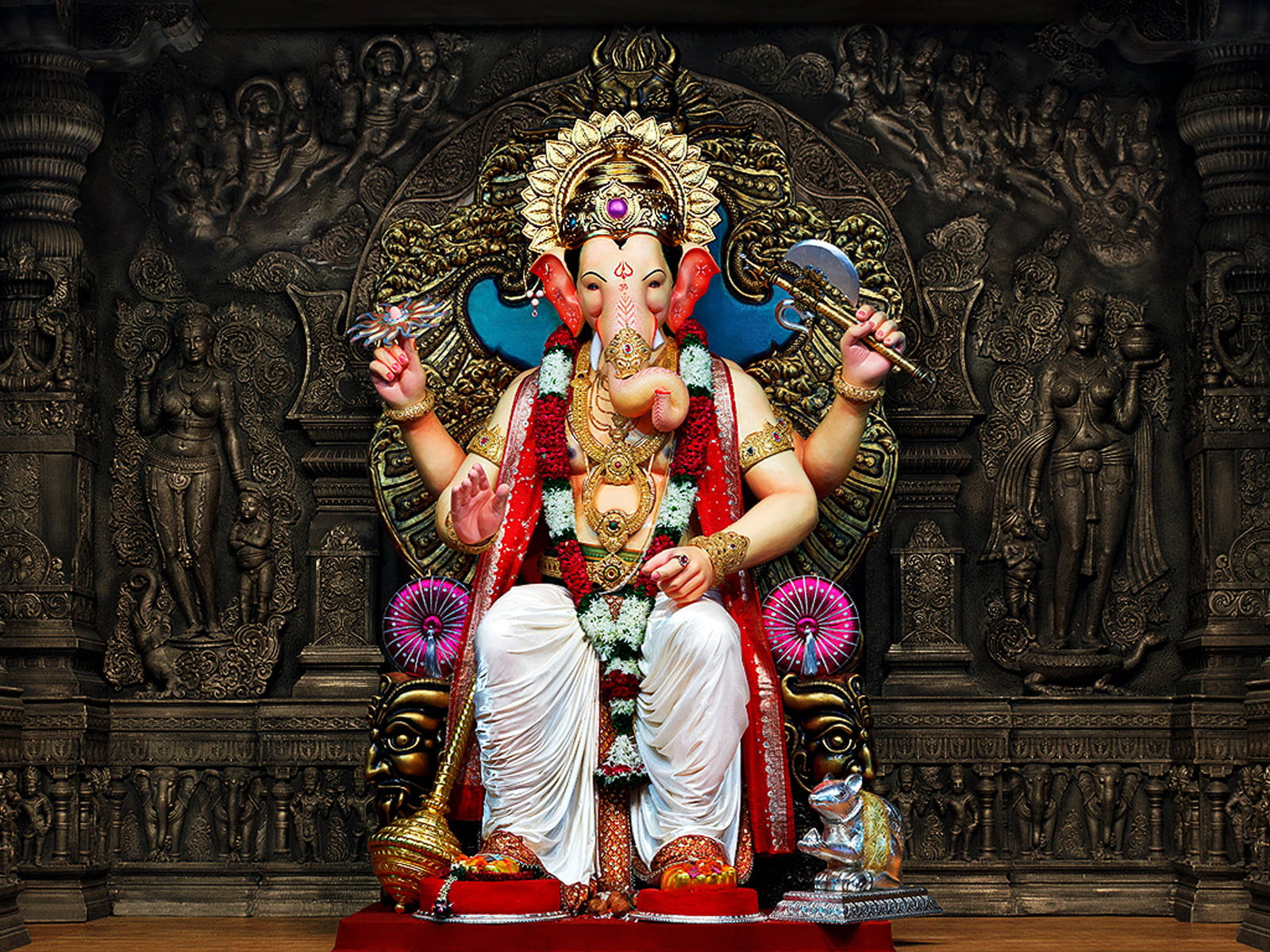 Ganesh Chaturthi Colorful Wallpaper