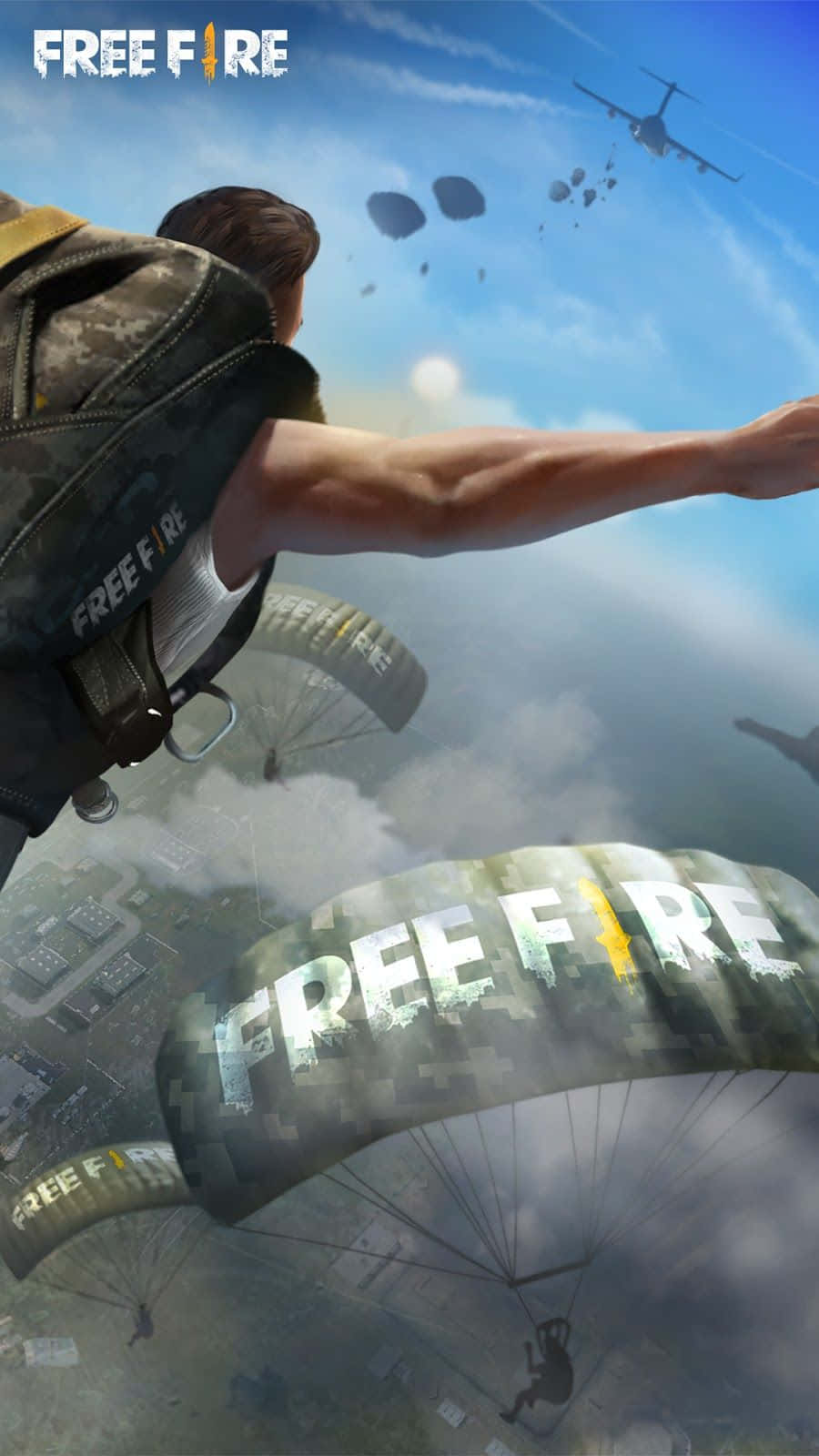 Garena Free Fire Skydiving Wallpaper