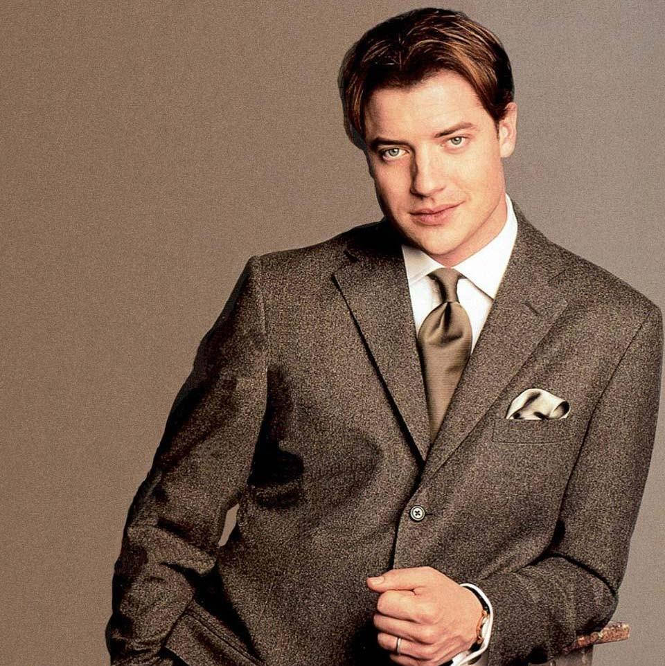 Gentleman Look Hollywood Celebrity Brendan Fraser Wallpaper