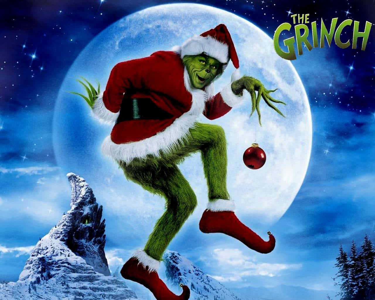 Get Into The Christmas Spirit With The Grinch Wallpaper