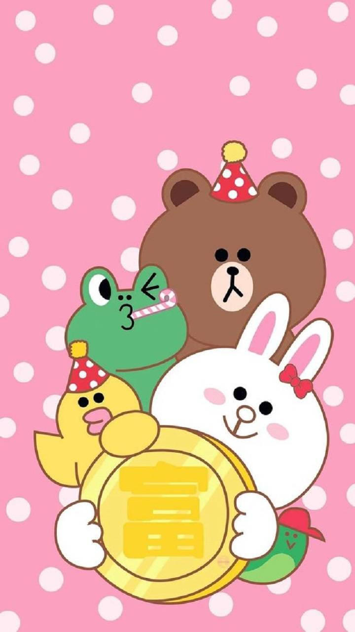 Get The Party Started With Line Friends! Wallpaper