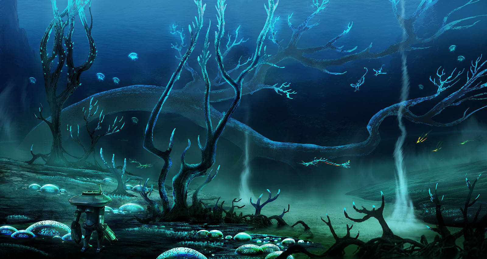 Ghost Leviathan Glowing Weeds Wallpaper