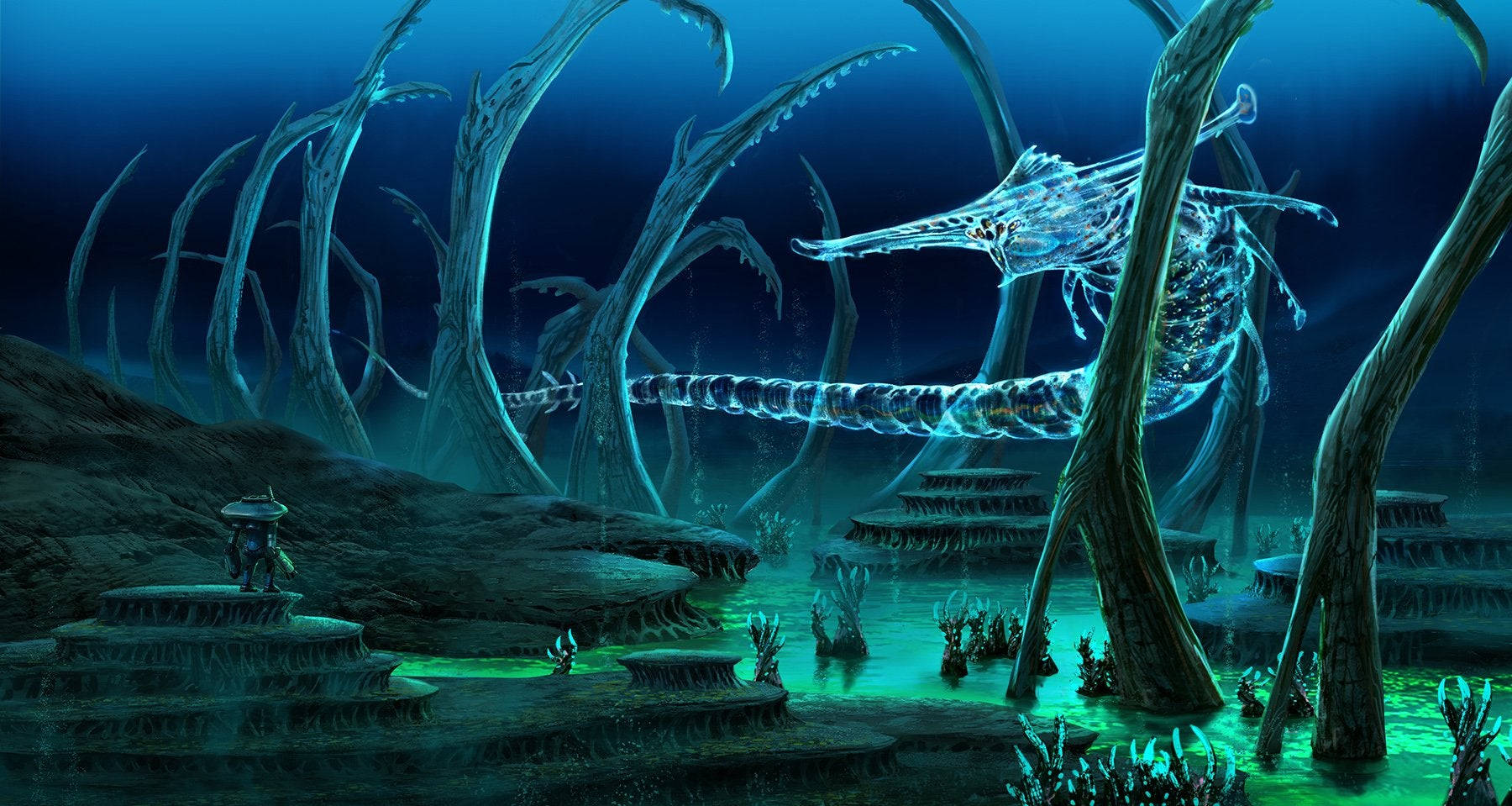 Ghost Leviathan Inside The Creepy Bones Wallpaper