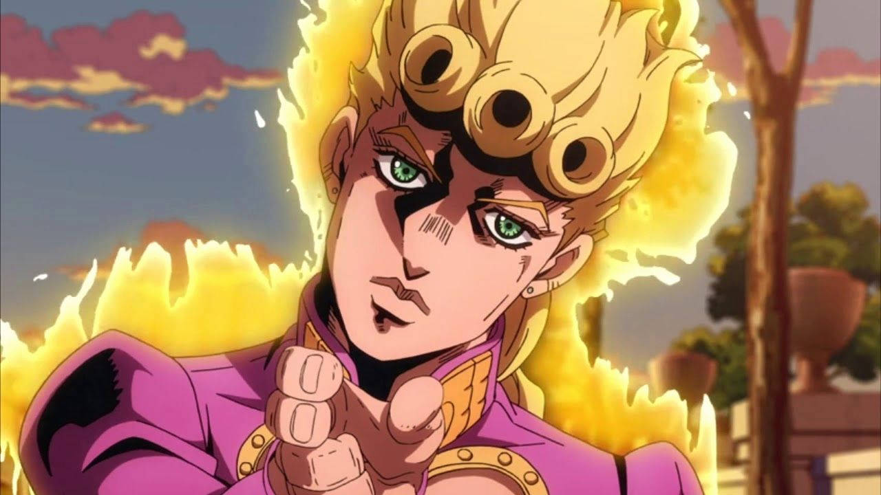 Giorno Giovanna, The Fiery Crusader Wallpaper