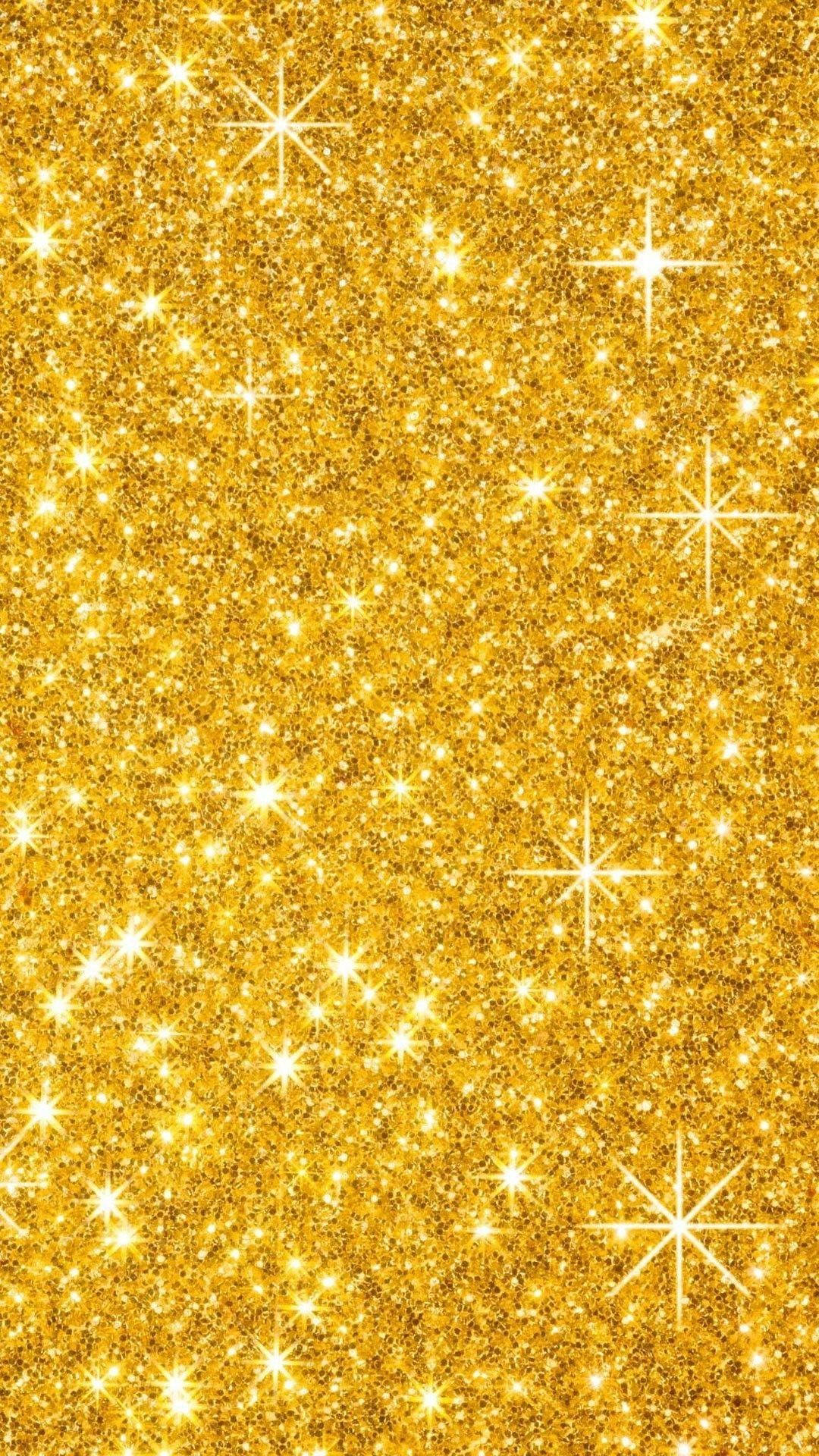 Glittery Gold Sparkle Iphone Wallpaper