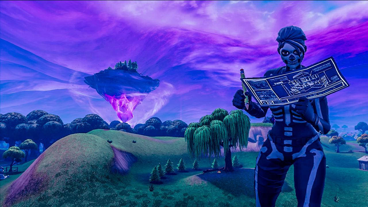 Glowing Fortnite Thumbnail Wallpaper