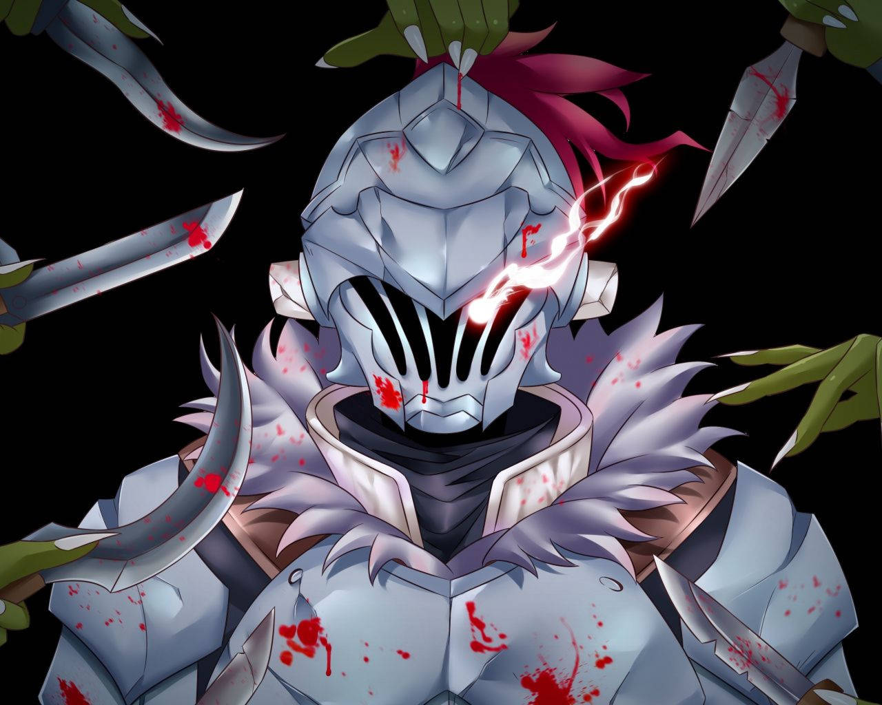 Goblin Slayer, Suited Up In Protective Armor. Wallpaper
