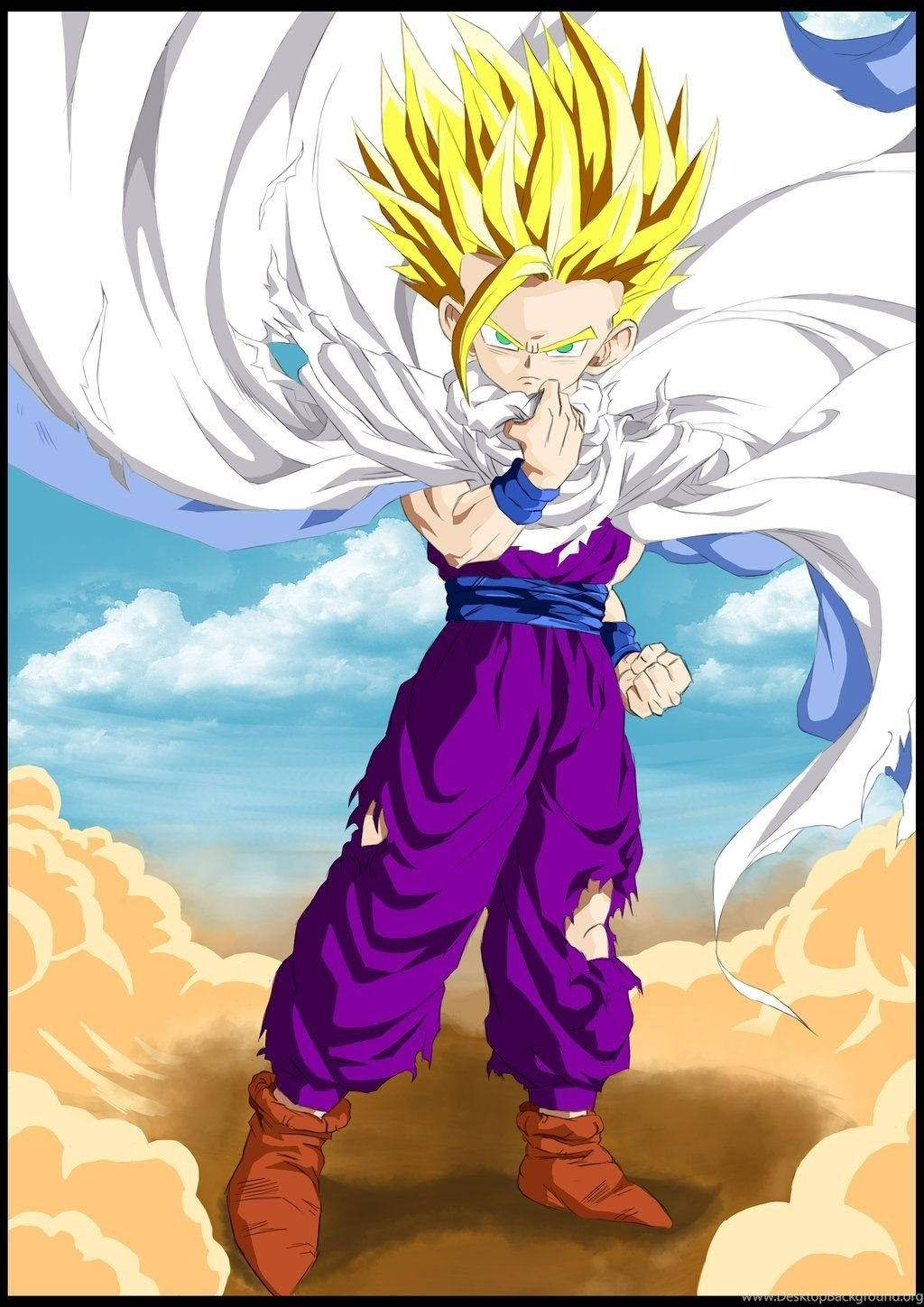 Gohan Super Saiyan 2 Cape Wallpaper