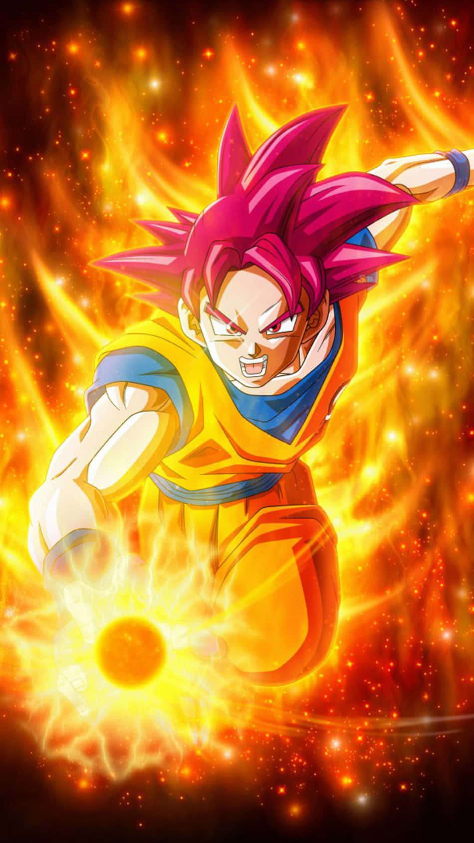 Goku Super Saiyan God Wallpaper