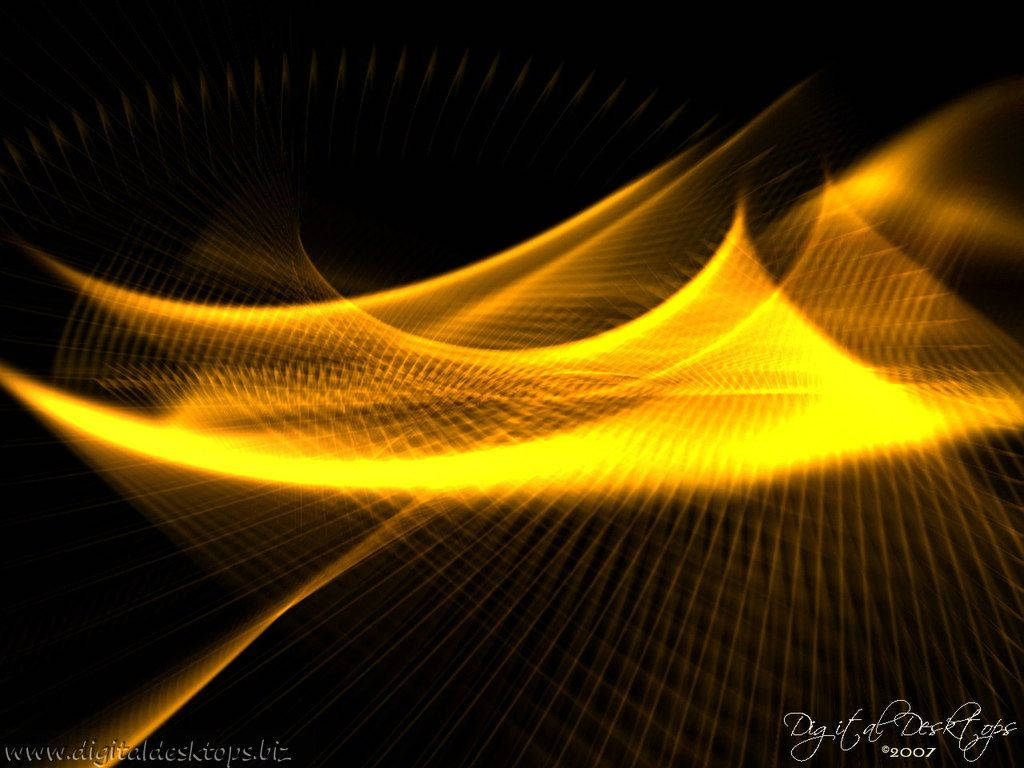 Gold And Black Net Pattern Wallpaper