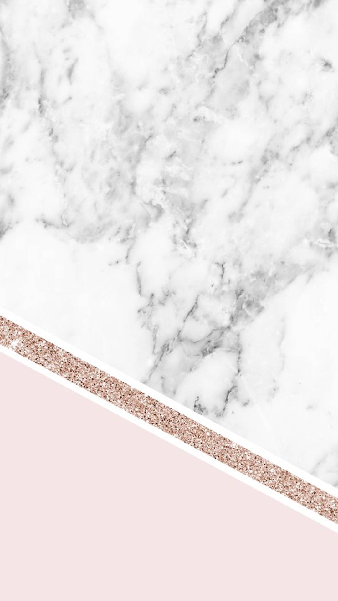 Gold Marble Pink Glitter Wallpaper