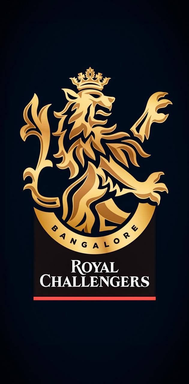 Golden Lion Rcb Team Logo Wallpaper