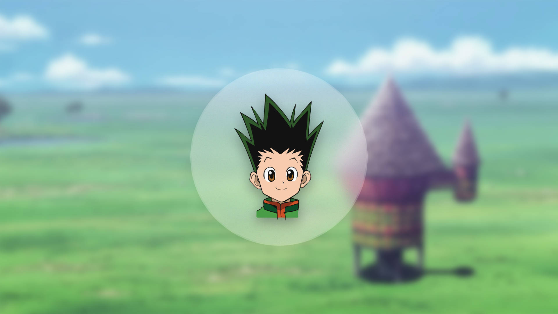 Gon Freecss Near Tower Wallpaper