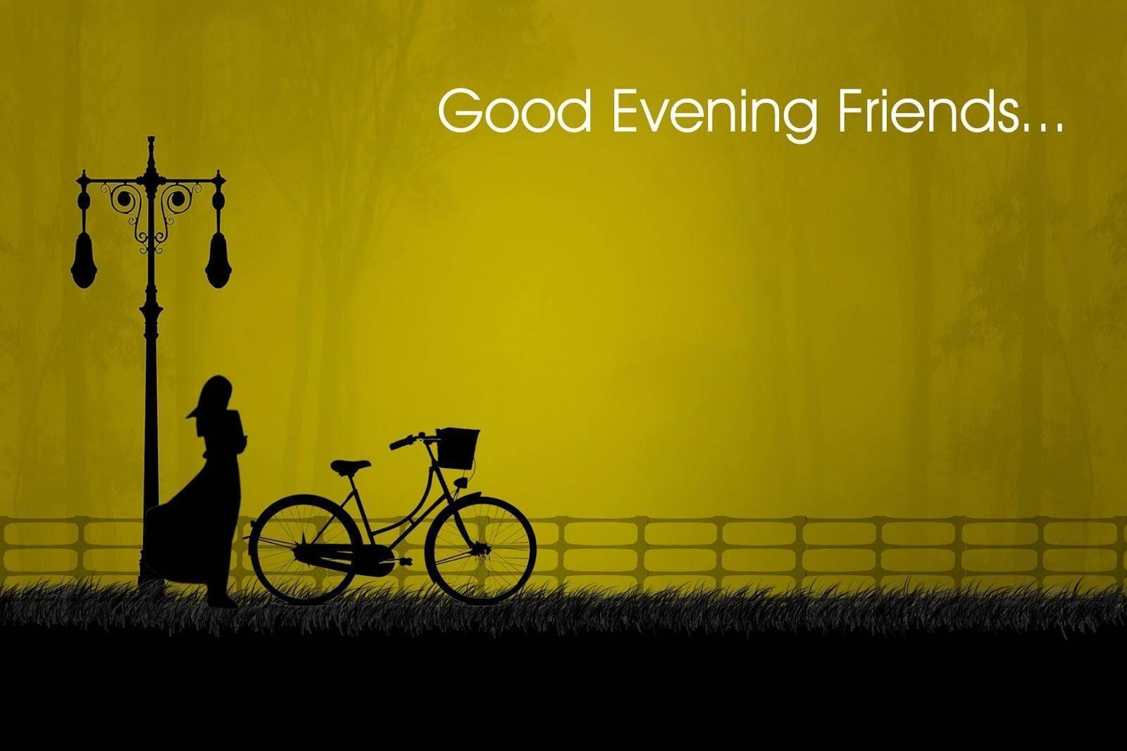 Good Evening Bicycle Wallpaper