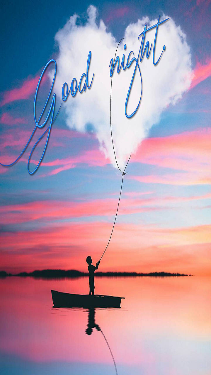 Good Night Heart Cloud Wallpaper