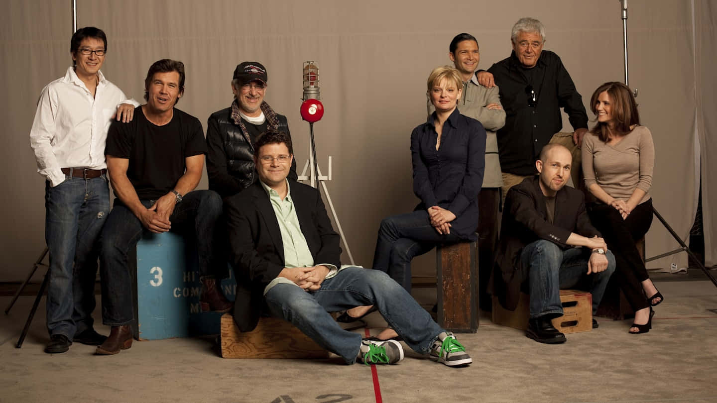 Goonies Cast Reunion Photo Wallpaper