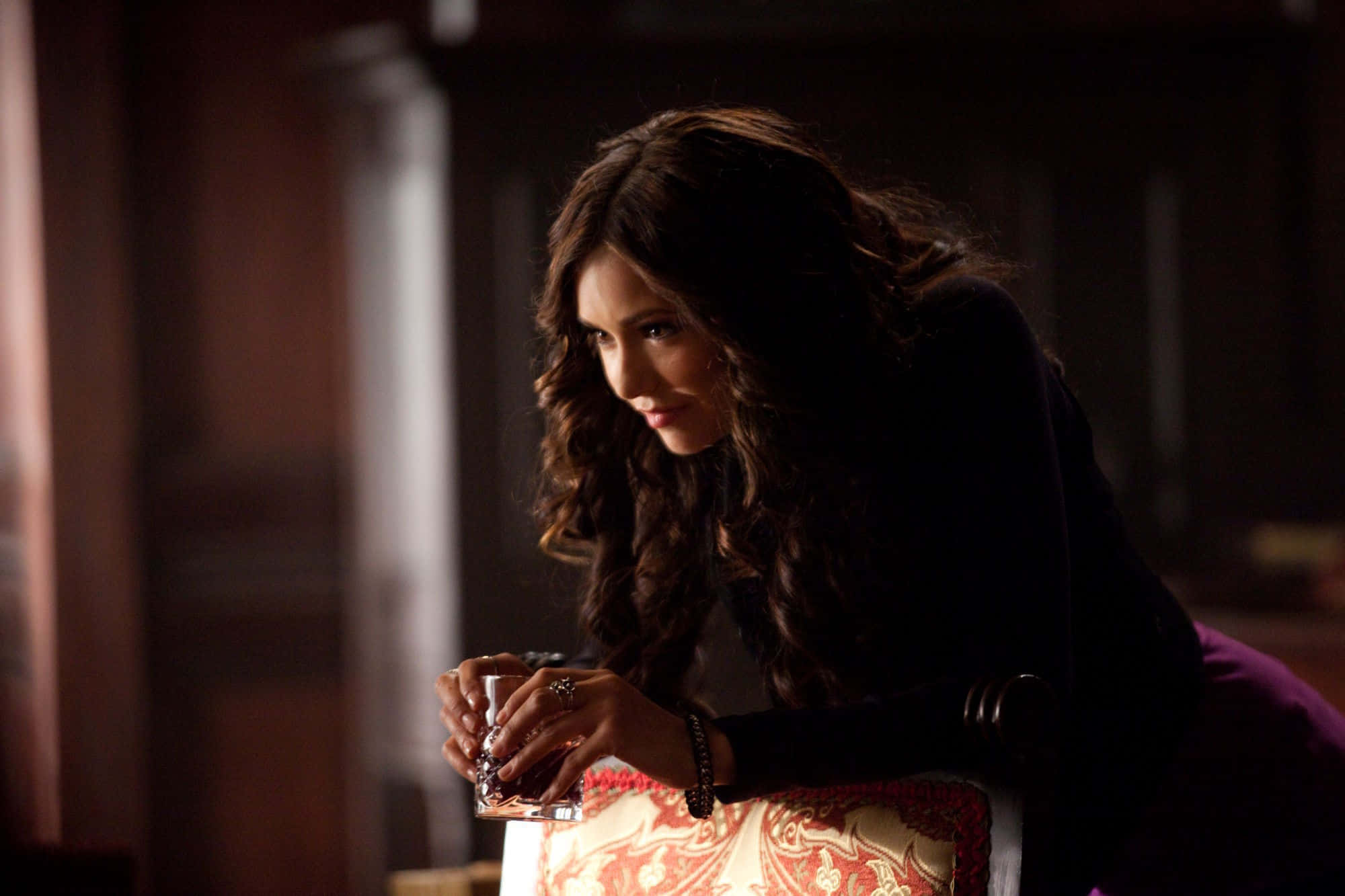 Graceful Katherine Pierce On The Vampire Diaries Wallpaper