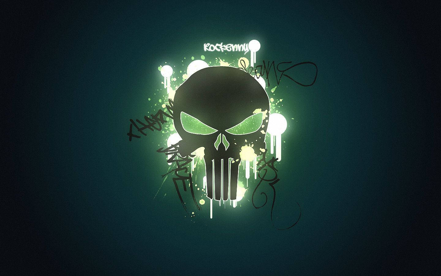 Graffiti Glowing Skull Deviantart Wallpaper