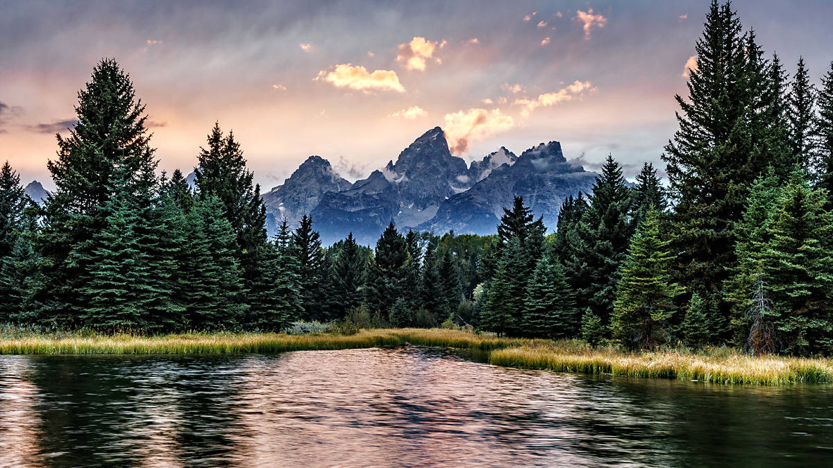 Grand Teton National Park High Contrast Wallpaper