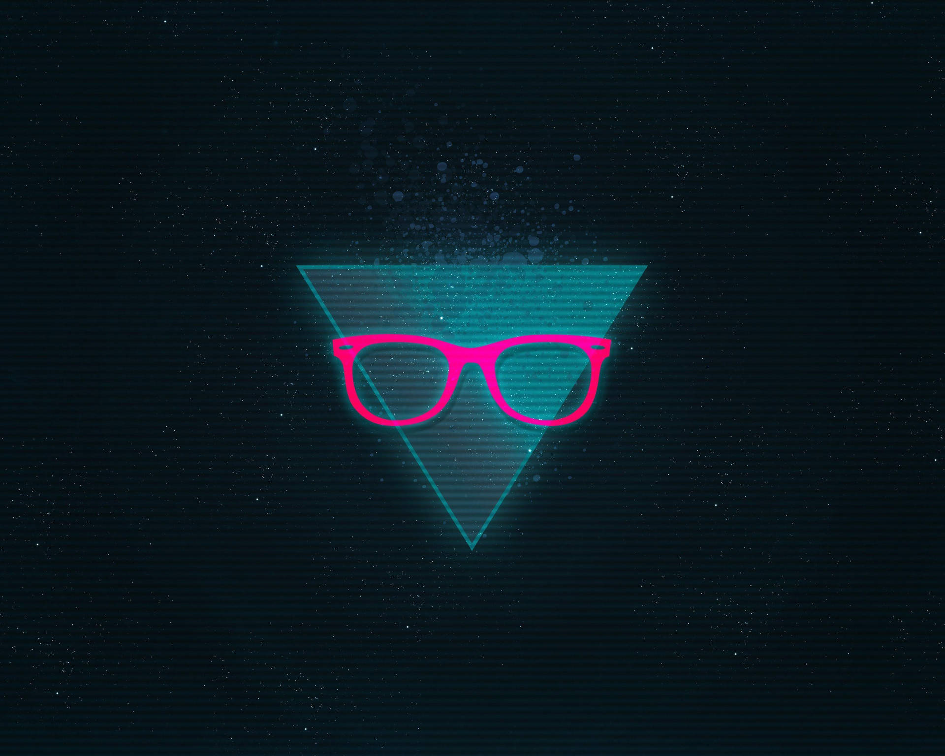 Graphic Design Groovy Pink Eyeglasses Wallpaper