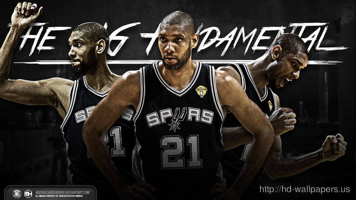 Greatest Power Forward Tim Duncan Wallpaper