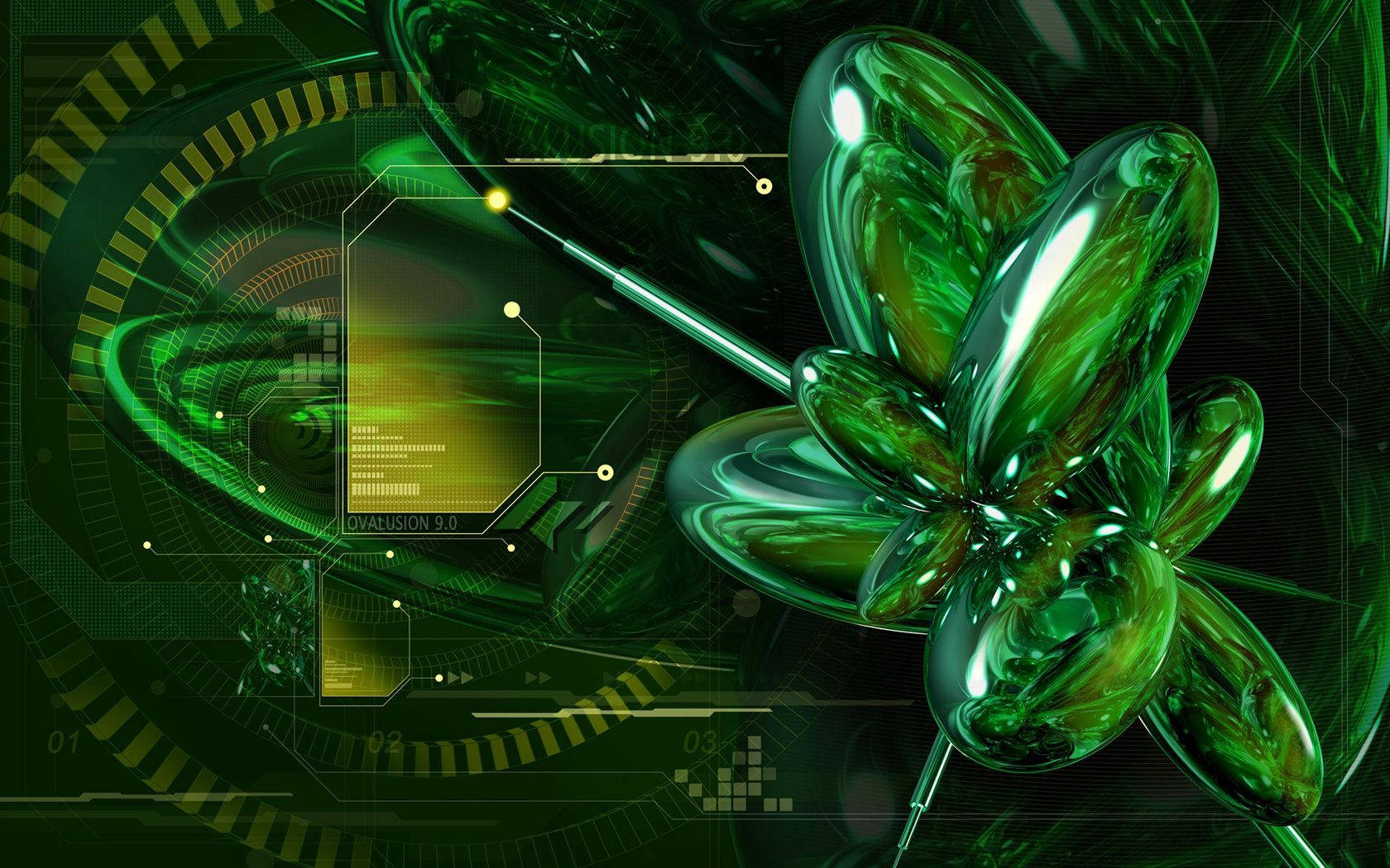 Green Digital Art Wallpaper