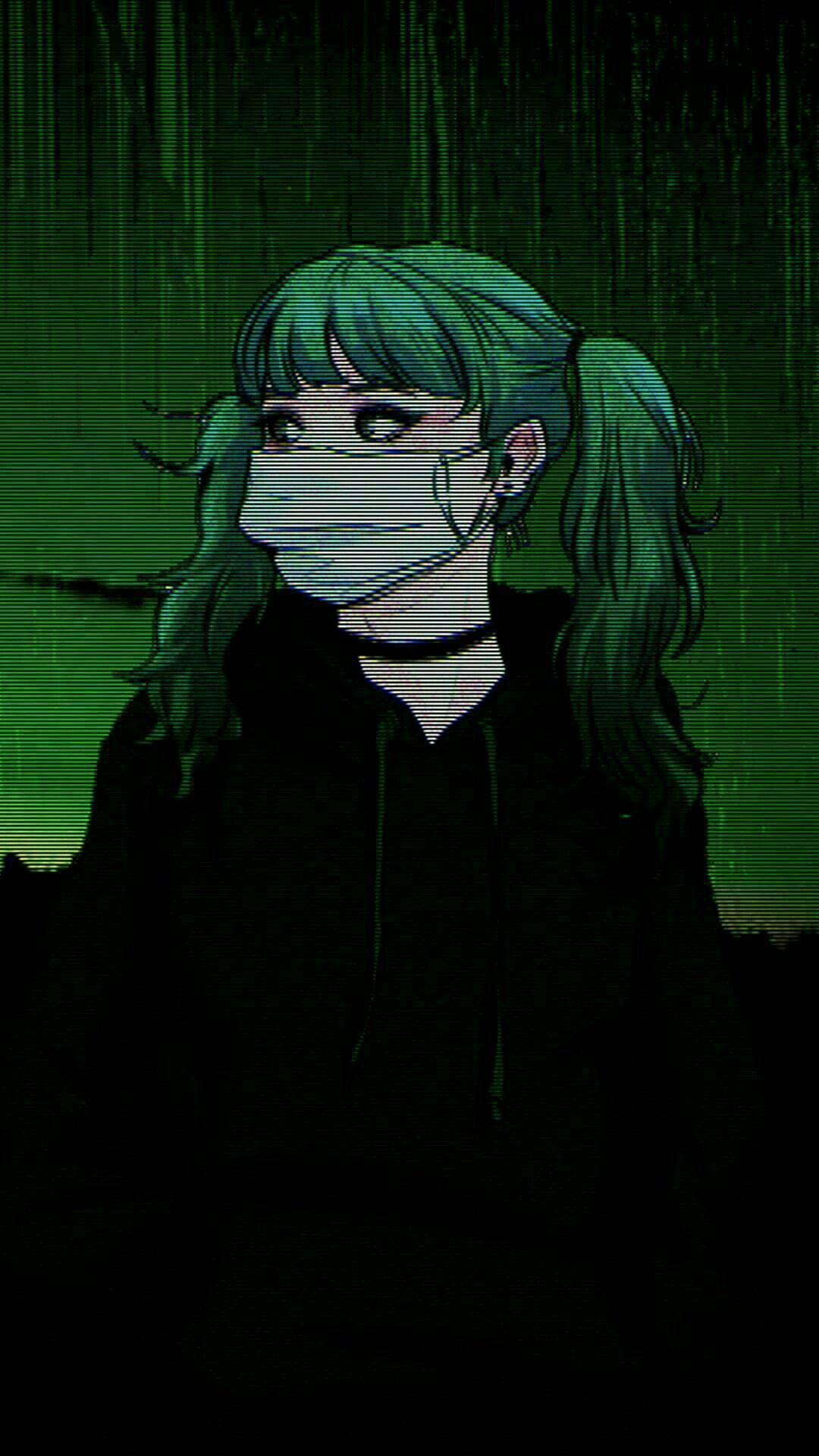 Green E-girl Aesthetic Wallpaper