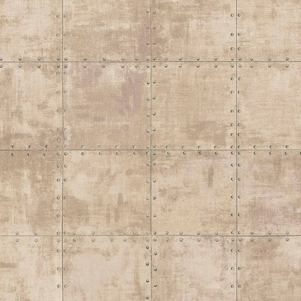 Grunge Metal Plate In Tan Aesthetic Wallpaper