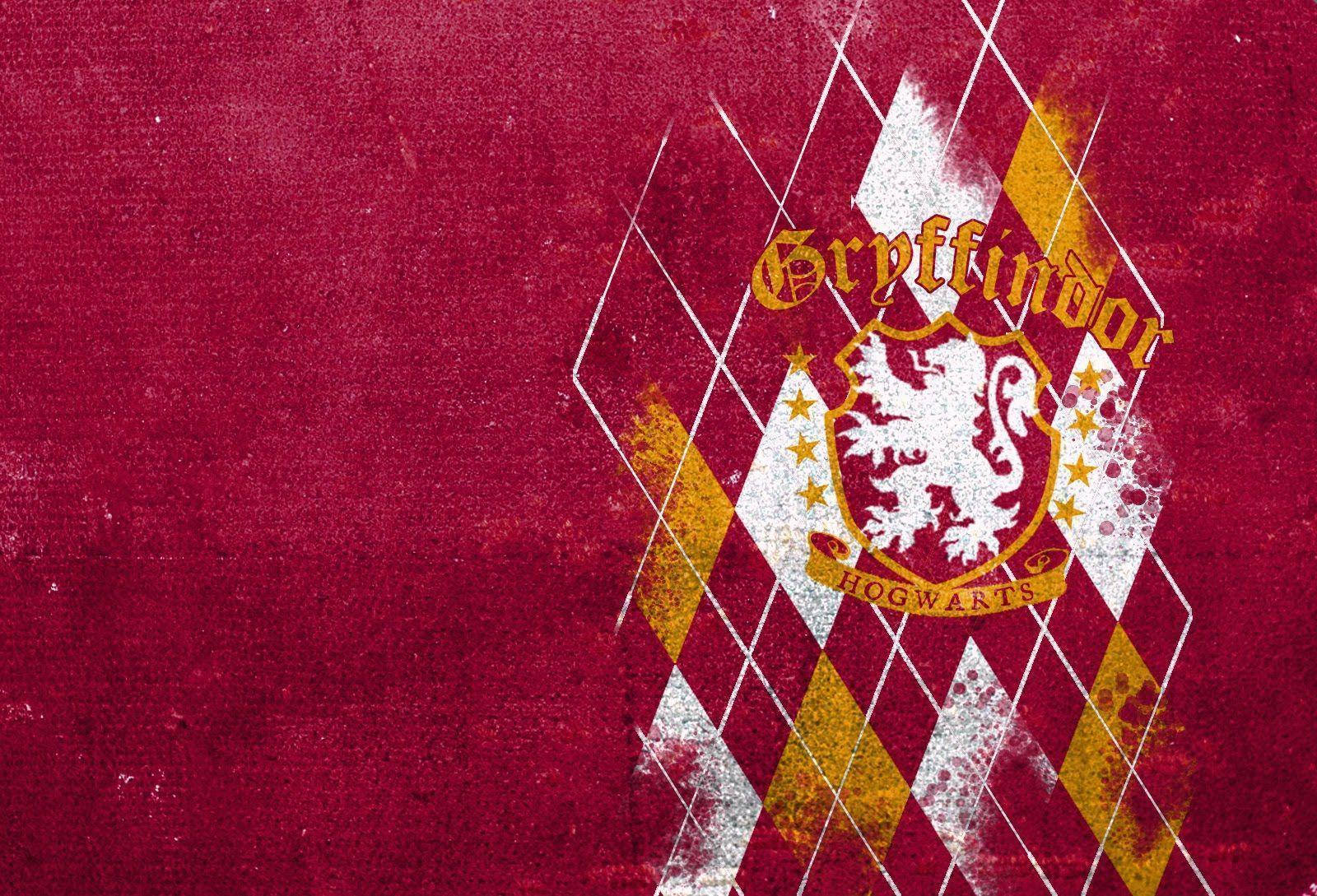 Gryffindor House Creston Red Background Wallpaper