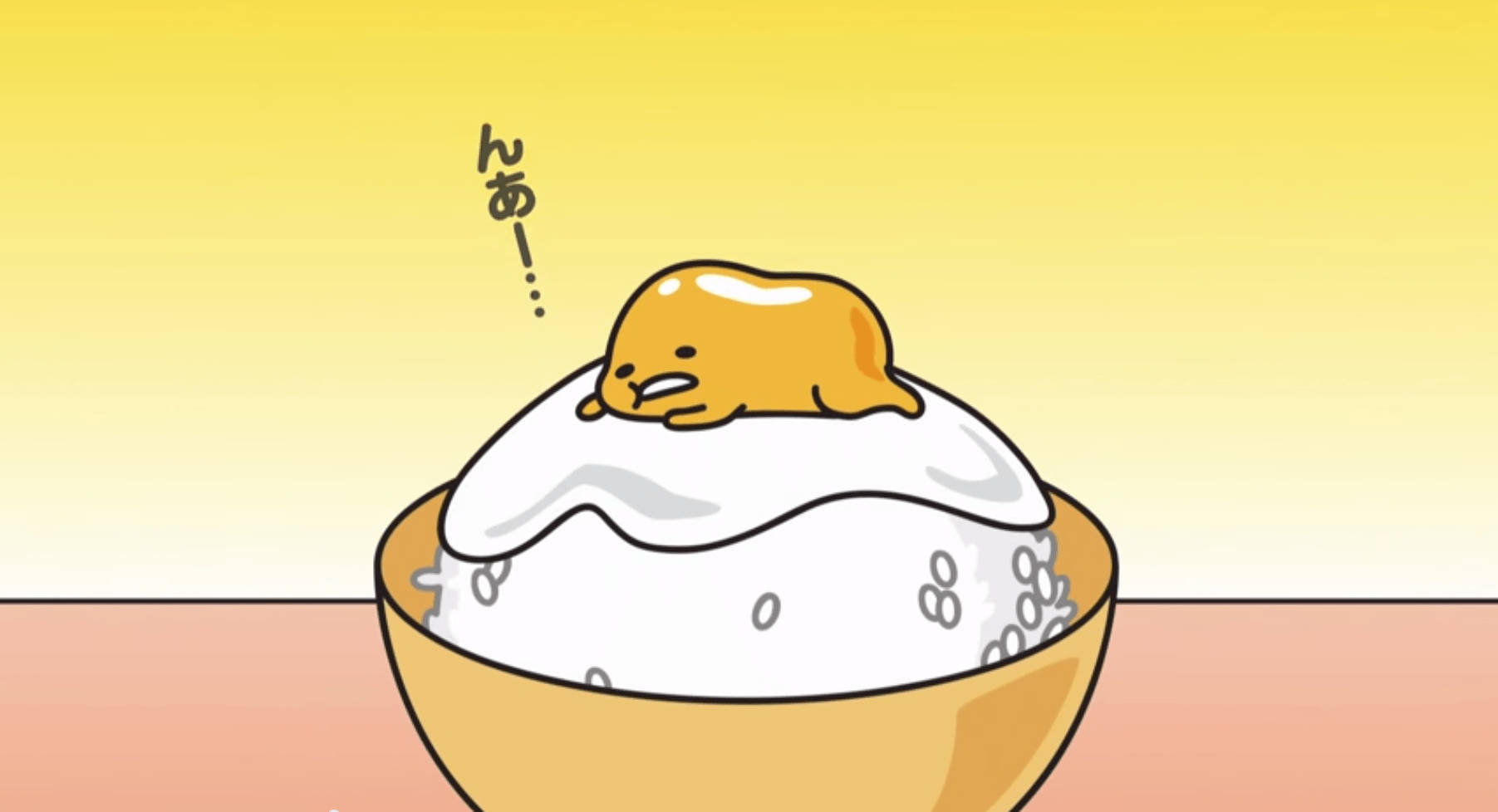 Gudetama Bowl Of Rice Wallpaper