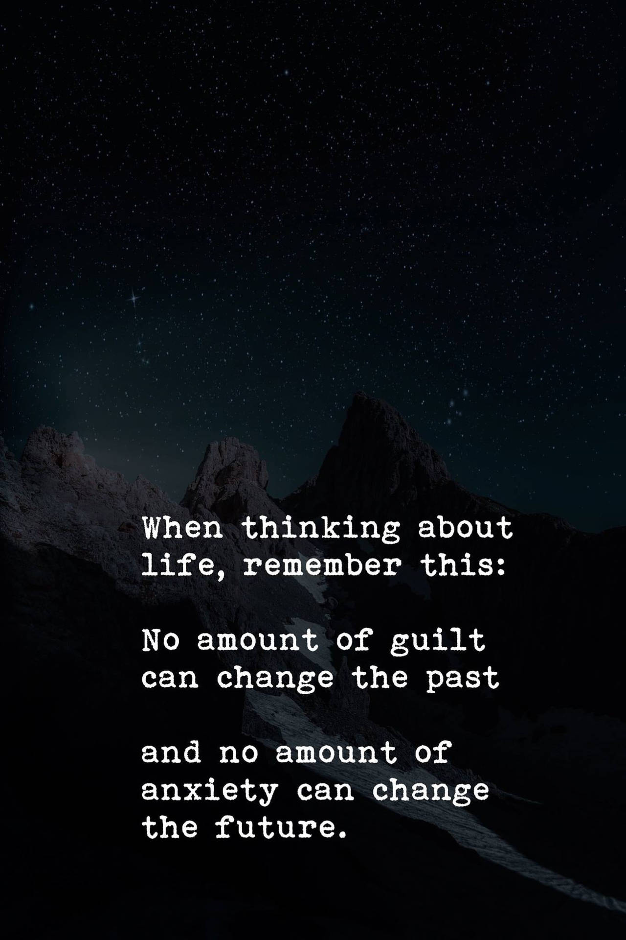 Guilt And Anxiety Life Quotes Wallpaper